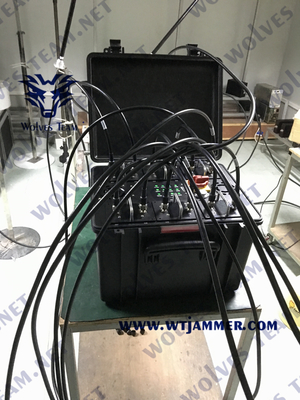 Sistema teledirigido a prueba de explosiones del ventilador de GPS Lojack del VHF de la frecuencia ultraelevada de la emisión 20-1000MHz G/M 3G 4G 5G WiFi5.8g de la bomba de IED