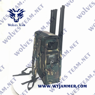 Emisión portátil al aire libre del abejón del UAV de la señal del RF GPS WIFI de la defensa de la protección del VIP de la prenda impermeable del poder más elevado