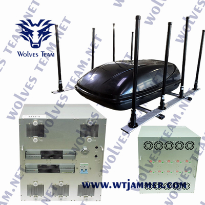 Emisión móvil al aire libre de la señal de la frecuencia ultraelevada 300/400MHz del VHF 135MHz del molde de la emisión de la señal del teléfono celular del vehículo militar de la protección del VIP