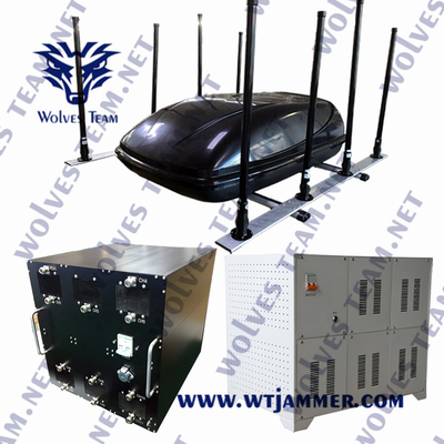 Jammer de señal de bomba de teléfono móvil todo en uno a prueba de golpes Inalámbrico Potente 1500W Bandas completas 20MHz-11GHz Jammer de señal