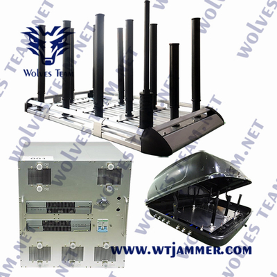 Convoy impermeable 20MHz al poder de la emisión 1300W RF de la señal del coche 6000MHz