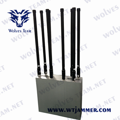 80 W bloqueadores de señal de teléfono celular GSM Lte 4g 5g GPS Wifi localizador Wifi