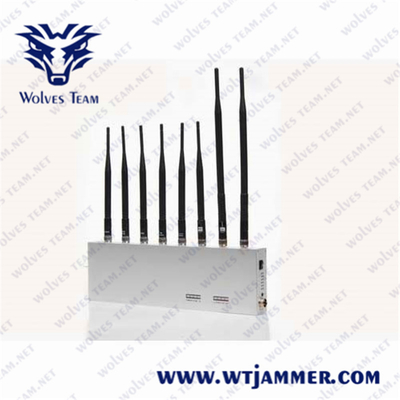 8 antenas 8 banda bloqueador de todas las señales bloqueador 3g 4g GPS Wifi 2.4g bloqueador