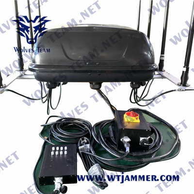 600W 12 bandas WIFI1.2G WIFI1.5G WIFI2.4G WIFI5.8G Teléfono celular Drone Jammer de señal del vehículo
