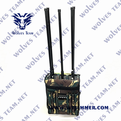 IP68 impermeable IED bomba militar estándar Drone jammer control remoto 10Km anti UAV