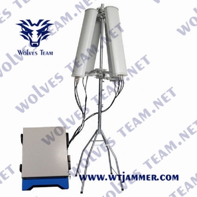 550W 6 bandas resistente al agua anti-drone jammer WT902806D para la seguridad al aire libre