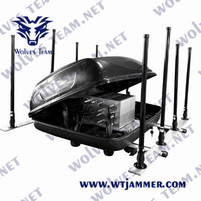 WT926706 6 Bandas Vehículo Drone Jammer Anti-UAV jammer de automóviles RF433MHz jammer