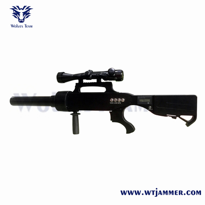 VIP Protección Drone Jammer con batería recargable y 800-1200m de rango de interferencia
