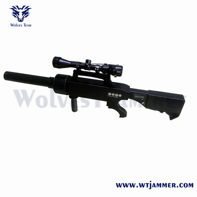 VIP Protección Drone Jammer con batería recargable y 800-1200m de rango de interferencia
