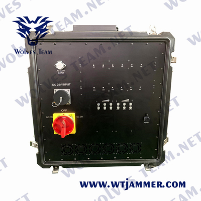 IED Bomba 22 bandas de alta potencia GSM 5G UHF VHF RF Jammer de señal montado en el coche