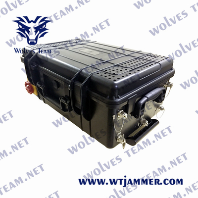 Ejército Militar 10 Bandas Drone Jammer Anti Uav Jammer hasta 5000 metros