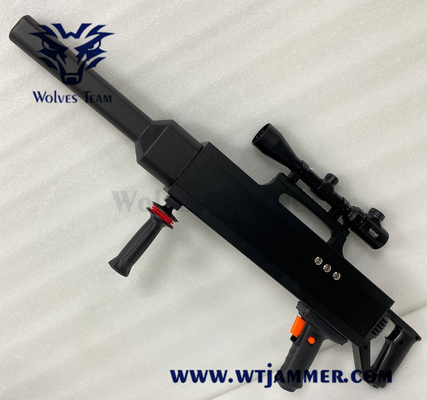 Wifi portátil portátil 2.4G 5.8g señal GPS anti-drone jammer hasta 1000 metros