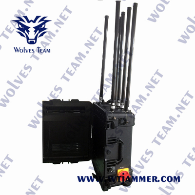 Alto poder militar portátil impermeable RC 433 antirremolque de drones hasta 4000 metros