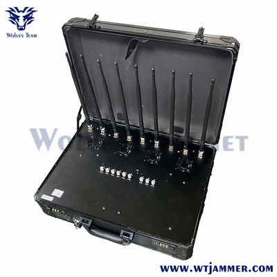 40W 8 Band Bolso portátil WIFI2.4G WIFI5.8G 2G 3G 4G Interruptor de teléfono celular -WT808TA5-8