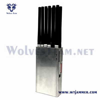 14 antenas portátiles para interferencia de señal de fábrica para 3G 4G 5G WiFi UHF VHF GPS Lojack interferencia de señal de teléfono celular