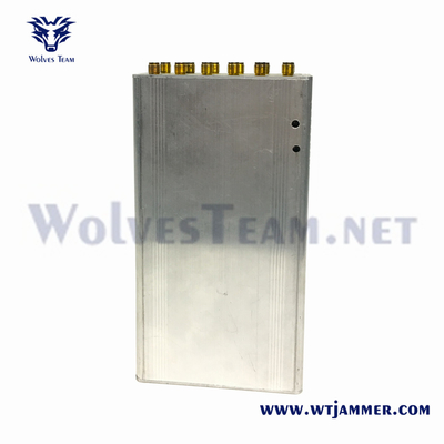 14 antenas portátiles para interferencia de señal de fábrica para 3G 4G 5G WiFi UHF VHF GPS Lojack interferencia de señal de teléfono celular