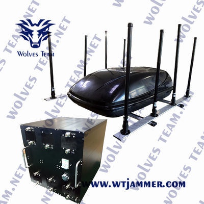 Rango de interferencia Hasta 300 metros teléfono celular 20-6000Mhz Dispositivo de interferencia fabricado con aleación de aluminio
