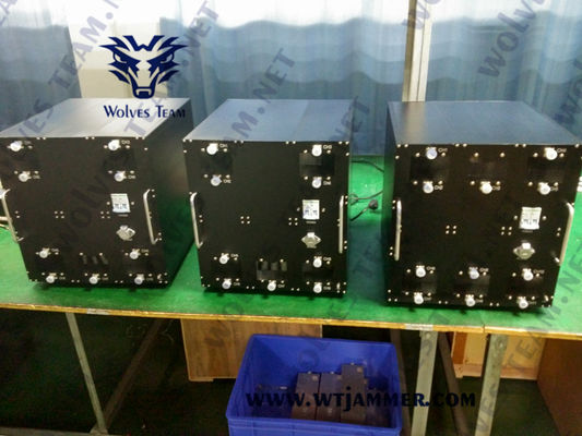 Rango de interferencia Hasta 300 metros teléfono celular 20-6000Mhz Dispositivo de interferencia fabricado con aleación de aluminio