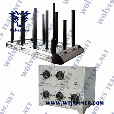 comprar Bloqueador de señal de alta potencia VHF UHF WIFI 3G 4G 5G de 600W con eficiencia de aleación de aluminio online manufacture