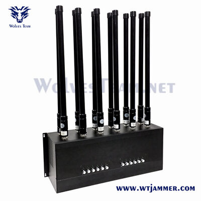 comprar Bloqueador de señal interior 120W portátil multibanda para teléfono celular, WiFi y GPS con frecuencia ajustable y cobertura de largo alcance online manufacture