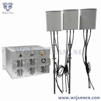 comprar Antena direccional Estacionaria Militar Anti UAV Drone Jammer WIFI2.4 WIFI5.8 GPS Bloqueador de Señal RF 6000 metros online manufacture