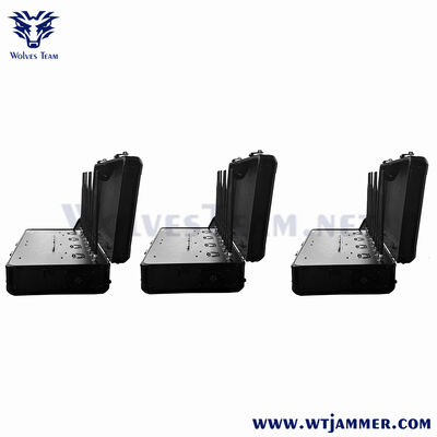 comprar Jammer de señal de alta potencia de rango de frecuencia 5G, peso de 28 kilogramos, herramienta de interrupción de señal para gestión de redes inalámbricas online manufacture