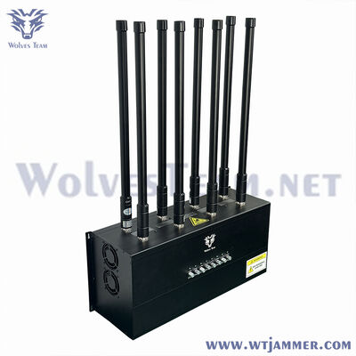 comprar Bloqueador de Señal Inalámbrico de Escritorio de Alta Potencia de 20W y 8 Canales Fabricación en línea