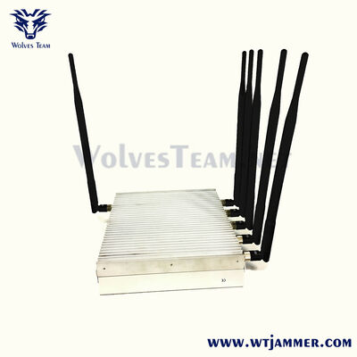 comprar 6 antenas Interruptor de señal de escritorio de alta potencia con bloqueador de GPS WiFi 2G / 3G / 4G / 5G de banda completa Fabricación en línea