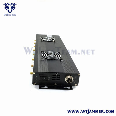 comprar 8 antenas Interruptor de señal de escritorio de alta potencia, bloqueador GPS WiFi de banda completa fijo 2G / 3G / 4G / 5G con ventiladores de enfriamiento doble Fabricación en línea