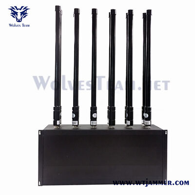 comprar 100W 12 canales de interferencia de señal de mesa cubre WiFi 2.4G 5.8G y 5G Fabricación en línea