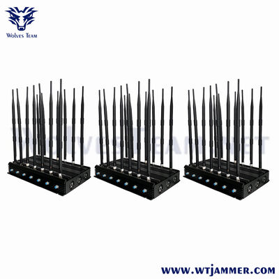 comprar Bloqueador independiente de alta potencia de 12 canales del control 2G/3G/4G/5G WiFi GPS de la emisión 12 de las antenas Fabricación en línea