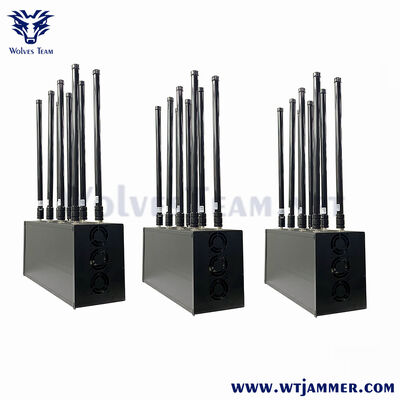 comprar 16 Puerto de escritorio RF jammer Destruye 2g 3g 4g 5g CDMA Dcs Phs WiFi Fabricación en línea