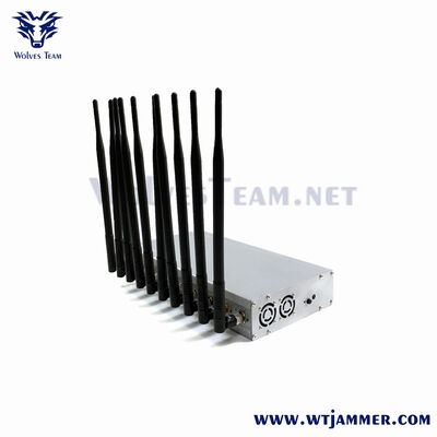 comprar Emisión plateada de la señal del canal de la computadora de escritorio 10, bloqueador 2G/3G/4G/5G/WiFi/GPS con control de canal individual Fabricación en línea