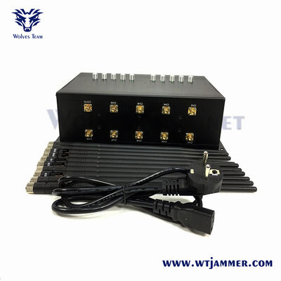 comprar Estilo Negro 10 Antenas Interruptor de señal de potencia ajustable. Bloquear 2G/3G/4G/5G, WiFi, GPS y Drone. Fabricación en línea