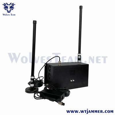 comprar 2 antenas de largo alcance de la señal direccional de interferencia de potencia ajustable anti-drone GPS bloqueador Fabricación en línea