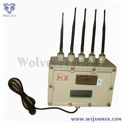 comprar Bloqueador de señal a prueba de explosión de 5 canales 2G 3G 4G 5G WiFi para plantas de petróleo, gas y químicos Fabricación en línea