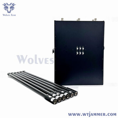 comprar Sistema de interferencia de IED de alta potencia de 6 bandas 4G/5G celular/GPS/UHF/VHF bloqueador de RF de múltiples frecuencias Fabricación en línea