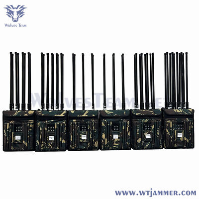 comprar Mochila de camuflaje anti-drones y bloqueador de señales de RF multiband Fabricación en línea