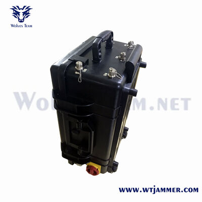 comprar Alta potencia 600W 5 bandas anti-drone jammer de señal de equipaje portátil Fabricación en línea