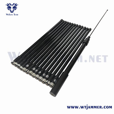 comprar En el caso del carrito 12 antenas jammer de todas las bandas para 2G / 3G / 4G / 5G, GPS, WiFi y contramedidas de UAV Fabricación en línea