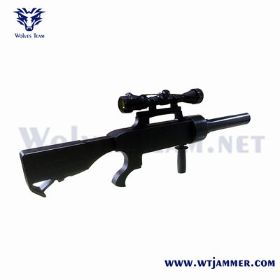 comprar Arma de interferencia anti-drone portátil compacta, GPS portátil / 2.4G / 5.8G bloqueador de señales de drones para seguridad de VIP y eventos Fabricación en línea