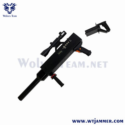 comprar Arma de interferencia de drones portátil de alta potencia - Bloqueador de señales de UAV de largo alcance de 3 km + para 2.4G / 5.8G / GPS Fabricación en línea