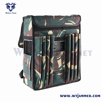 comprar Emisión de señal de amplio rango estilo mochila con 6 antenas para GPS, WIFI, blindaje antidrones y anti-IED Fabricación en línea