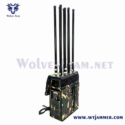 comprar Interceptor de señal de mochila RF de alta potencia de 8 bandas para GPS y WIFI y protección contra drones e IED Fabricación en línea