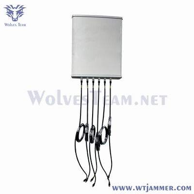 comprar 6 canales 300W bloqueador de señal de alta potencia 300m alcance 4G 5G bloqueador de recepción de teléfono celular Fabricación en línea