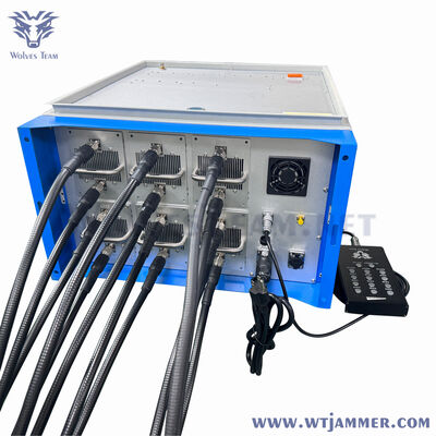 comprar Banda completa de 12 canales 600W soporte de interferencia de señal GSM CDMA 3G 4G WiFi VHF UHF bloqueo Fabricación en línea