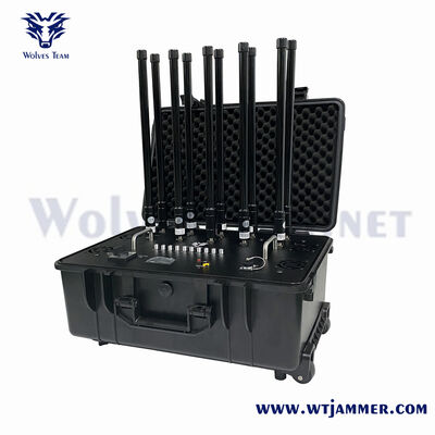 comprar 10 canales 80W portátil Mini RF bloqueador de señal para el hogar y protección de espacios pequeños Fabricación en línea