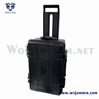comprar 10 aislador de señal de banda completa con maleta con ruedas de 110W para protección de la privacidad de los huéspedes del hotel Fabricación en línea
