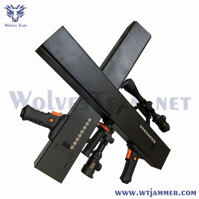 comprar 10 Jammer Anti-Dron de mano táctico de 50W de bandas para seguridad de áreas sensibles Fabricación en línea