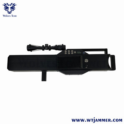 comprar Tipo de arma 50M Rango de interferencia portátil 6 canales Drone Jammer para la aplicación de la ley Fabricación en línea